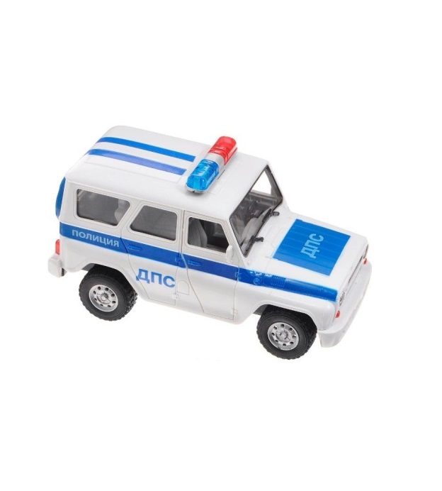Инерционный автомобиль УАЗ Hunter - Полиция ДПС, свет, звук  